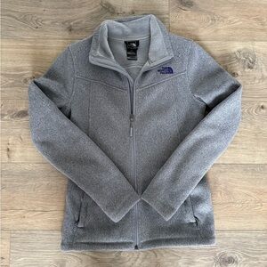 The North Face Women’s Heather Gray Zip-Up Sweater